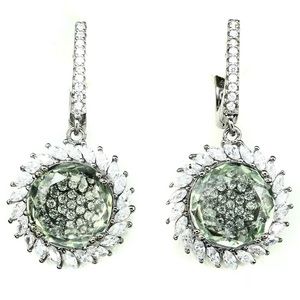 Natural Green Amethyst sterling silver 925 Set